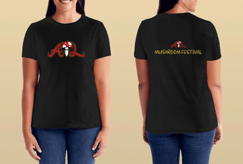 ATL Mushroom Festival Black T-Shirt