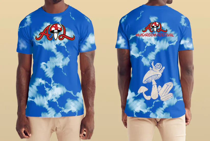ATL Mushroom Festival Blue Bleach Art T-Shirt