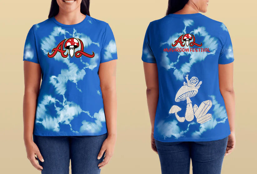 ATL Mushroom Festival Blue Bleach Art T-Shirt
