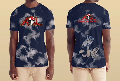 ATL Mushroom Festival Navy Bleach Art T-Shirt
